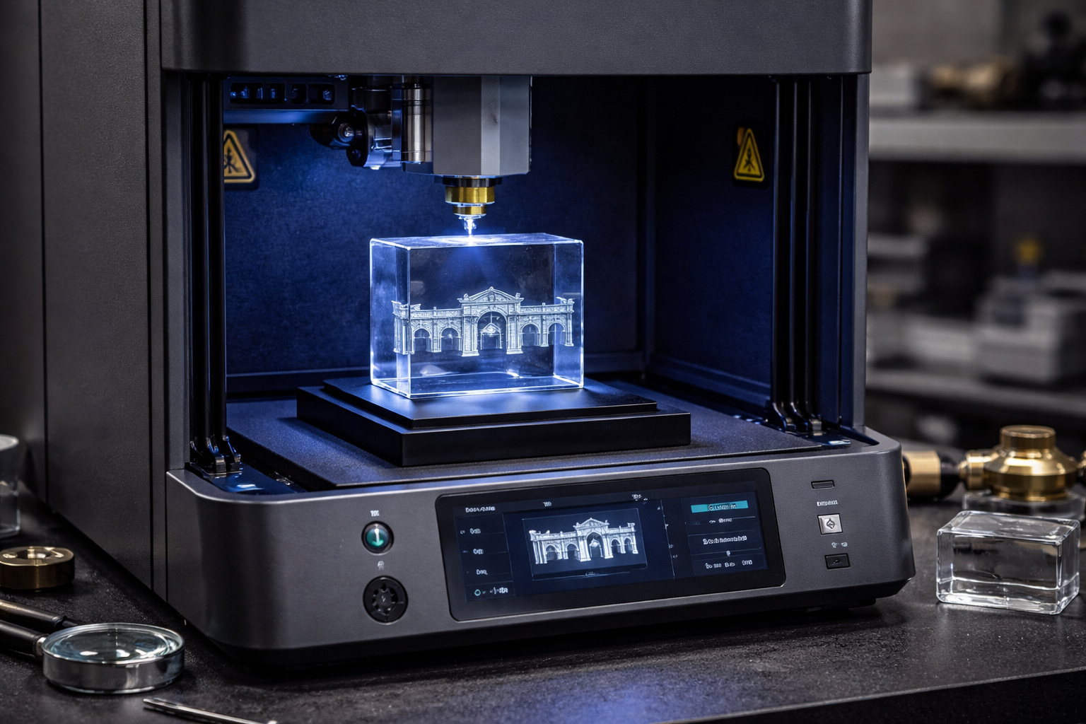 Grabado láser 3D en cristal para regalos exclusivos y presentación premium